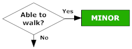 Sample triage algorithm diagram