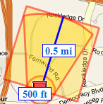 Sample protective distance image from WISER